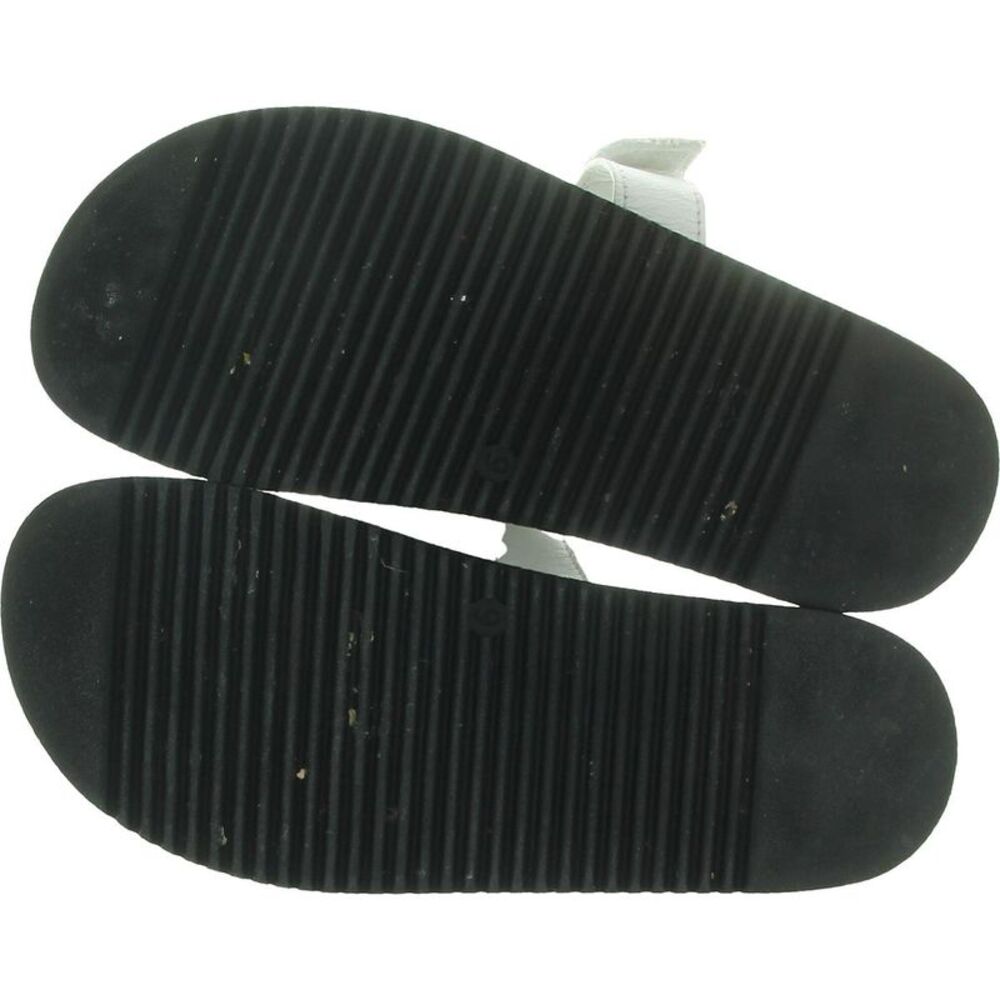 Steve Madden Womens Mayven B/W Adjustable Slip On Slide Sandals Shoes Used - Picture 2 of 5